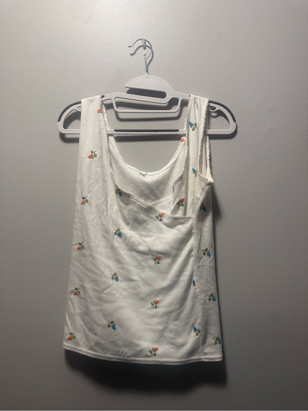 Floral Embroidered Tank Top